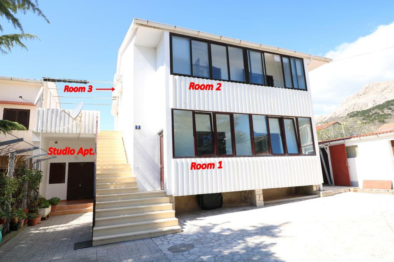 Rooms & Studio Apartment Mira Baška Buitenkant foto